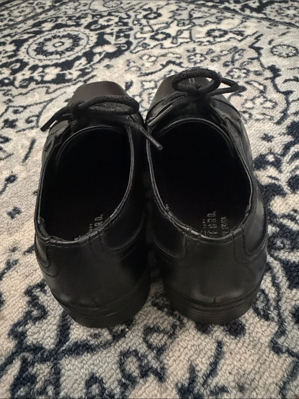 👞 Stafford Classic Black Boy’s Cap-Toe Lace-Up Dress Shoes